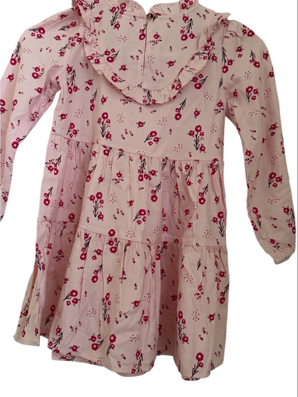 Target Pink Floral Ruffle Yoke Dress for Kids - Picture 2 of 3